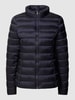 Montego Gewatteerd jack met opstaande kraag Marineblauw