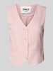 Only Regular Fit Weste mit Cinch-Bändern Modell 'CARO' Altrosa