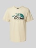 The North Face T-shirt met labelprint, model 'MOUNTAIN LINE' Beige