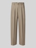 Casual Friday Straight Fit Hose mit Viskose-Anteil Modell 'Grant' Hellbraun