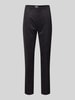 Christian Berg Woman Skinny Fit Stoffhose mit Ziernähten Black