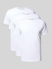 SELECTED HOMME Regular fit T-shirt van puur katoen in een set van 3 stuks Wit