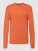 MCNEAL Strickpullover mit gerippten Abschlüssen Modell 'VALENTIN' Dunkel Orange meliert