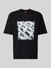 HUGO Slim Fit T-Shirt aus reiner Baumwolle Modell 'DODGER' Black