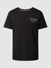 Tommy Hilfiger T-shirt met labelprint Zwart