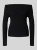 Only Slim Fit Strickpullover aus Viskose-Mix Modell 'KATIA' Black