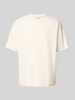 MCNEAL T-Shirt mit geripptem Rundhalsausschnitt Ecru