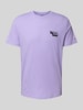 Tommy Jeans Slim Fit T-Shirt aus reiner Baumwolle Lila