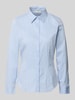 Tom Tailor Regular Fit Langarmbluse aus Baumwoll-Mix Bleu