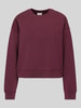 Jake*s Casual Sweatshirt mit überschnittenen Ärmeln Pflaume