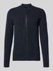 camel active Gebreid jack met ritssluiting Marineblauw
