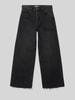 Mango Flared Fit Jeans aus reiner Baumwolle Black