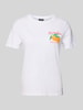Pieces Regular Fit T-Shirt aus reiner Baumwolle Modell 'SUMMER' Weiss
