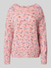 Rich & Royal Gebreide pullover met ronde hals Roze