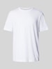 Tom Tailor Regular Fit T-Shirt aus reiner Baumwolle mit gummiertem Logo-Print Weiss