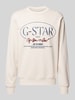 G-Star Raw Sweatshirt met labelprint Offwhite