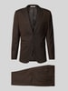SELECTED HOMME Slim Fit Anzug mit Woll-Anteil Modell 'NEIL' Dunkelbraun