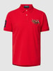 Polo Ralph Lauren Custom slim fit poloshirt met motiefstitching Rood