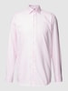 SEIDENSTICKER REGULAR FIT Koszula biznesowa o kroju regular fit z fakturowanym wzorem Różowawy