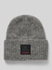 FIRE + ICE Beanie met alpaca, model 'TUANA' Middengrijs