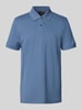 Christian Berg Men Regular Fit Poloshirt mit Logo-Stitching Jeansblau