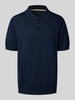 Christian Berg Men Regular Fit Poloshirt mit kurzer Knopfleiste Marine