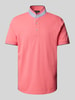 Christian Berg Men Regular fit poloshirt met opstaande kraag Fuchsia