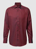 Eterna Red Line Modern fit zakelijk overhemd met all-over motief Bordeaux