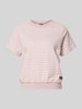 G-Star RAW T-shirt o kroju relaxed fit z mieszanki bawełny z naszywką z logo Jasnoróżowy melanż