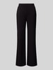 Christian Berg Woman Flared Cut Hose mit elastischem Bund Black