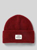 MADS NØRGAARD Beanie van scheerwolmix, model 'Tosca Anju' Bordeaux