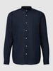 MCNEAL Tailored Fit Freizeithemd mit Stehkragen Dunkelblau