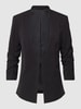 Vila Blazer in unifarbenem Design Black