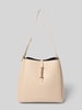 Seidenfelt Crossbody Bag in Leder-Optik Modell 'LOVIISA' Stein