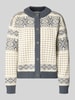 Dale of Norway Strickjacke aus Wolle im Allover-Look Modell 'HANNAH' Marine