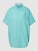 Marc O'Polo Loose fit overhemdblouse met borstzak Turkoois