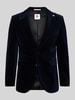 CG - Club of Gents Slim fit 2-knoops colbert van fluweel, model 'Prince' Marineblauw