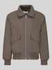 Jake*s Studio Men Bomberjacke mit Pattentaschen Modell 'MARCIN' mit Pattentaschen Mittelbraun