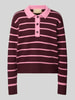 JJXX Strickpullover mit Polokragen Modell 'RUBY' Rosa