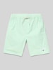 Tommy Hilfiger Teens Shorts mit Label-Stitching Mint