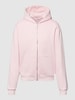 REVIEW Sweatjacke mit Kapuze Hellrosa
