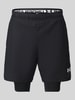 Under Armour Relaxed Fit Sportshorts im Double-Layer-Look Black