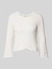 Only Cropped Strickpullover mit Baumwoll-Anteil Modell 'NOLA' Offwhite