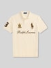 Polo Ralph Lauren Koszulka polo o kroju regular fit z czystej bawełny z naszywkami i haftami Piaskowy