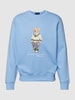 Polo Ralph Lauren Sweatshirt mit Label-Print Hellblau