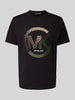 Michael Kors T-shirt met labelprint, model 'VICTORY' Zwart