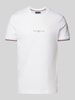 Tommy Hilfiger T-Shirt mit Label-Print Weiss