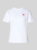 HUGO Regular fit T-shirt van puur katoen, model 'DAMACIA' Wit