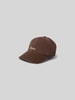 Forét Basecap mit Label-Stitching Dunkelbraun