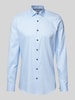 OLYMP Level Five Slim fit zakelijk overhemd met kentkraag, model 'New York' Bleu